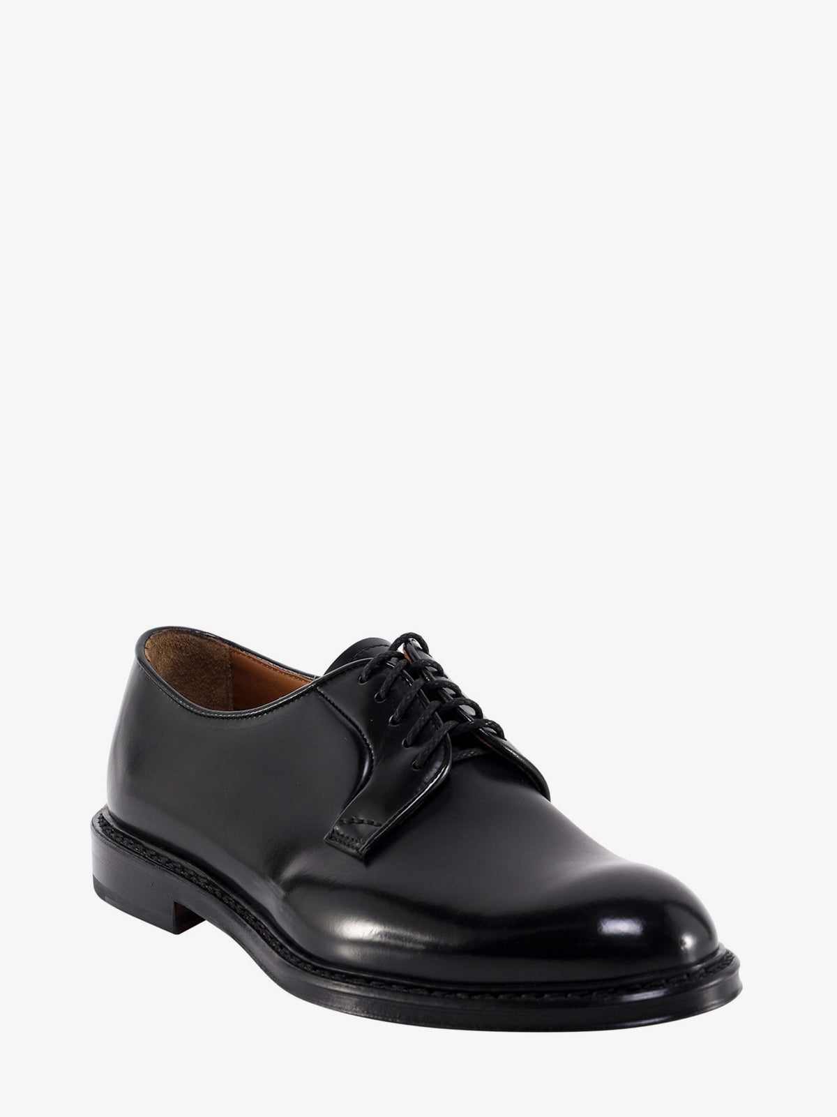 Doucal's Men's Leather Lace Black
