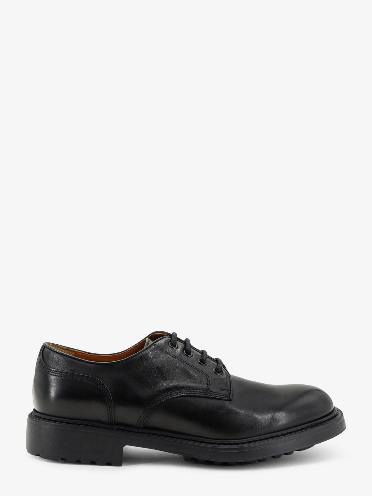 Doucal's Men's Leather Lace Black