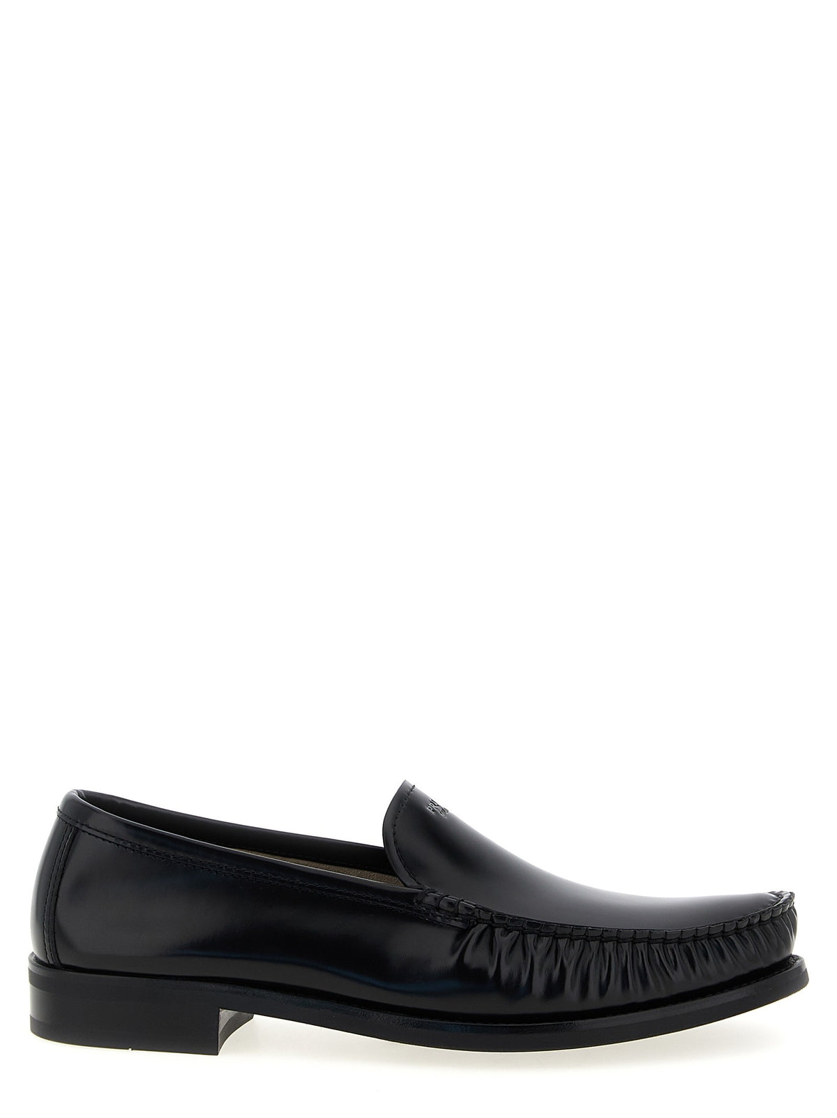 PRADA Leather Loafers Black
