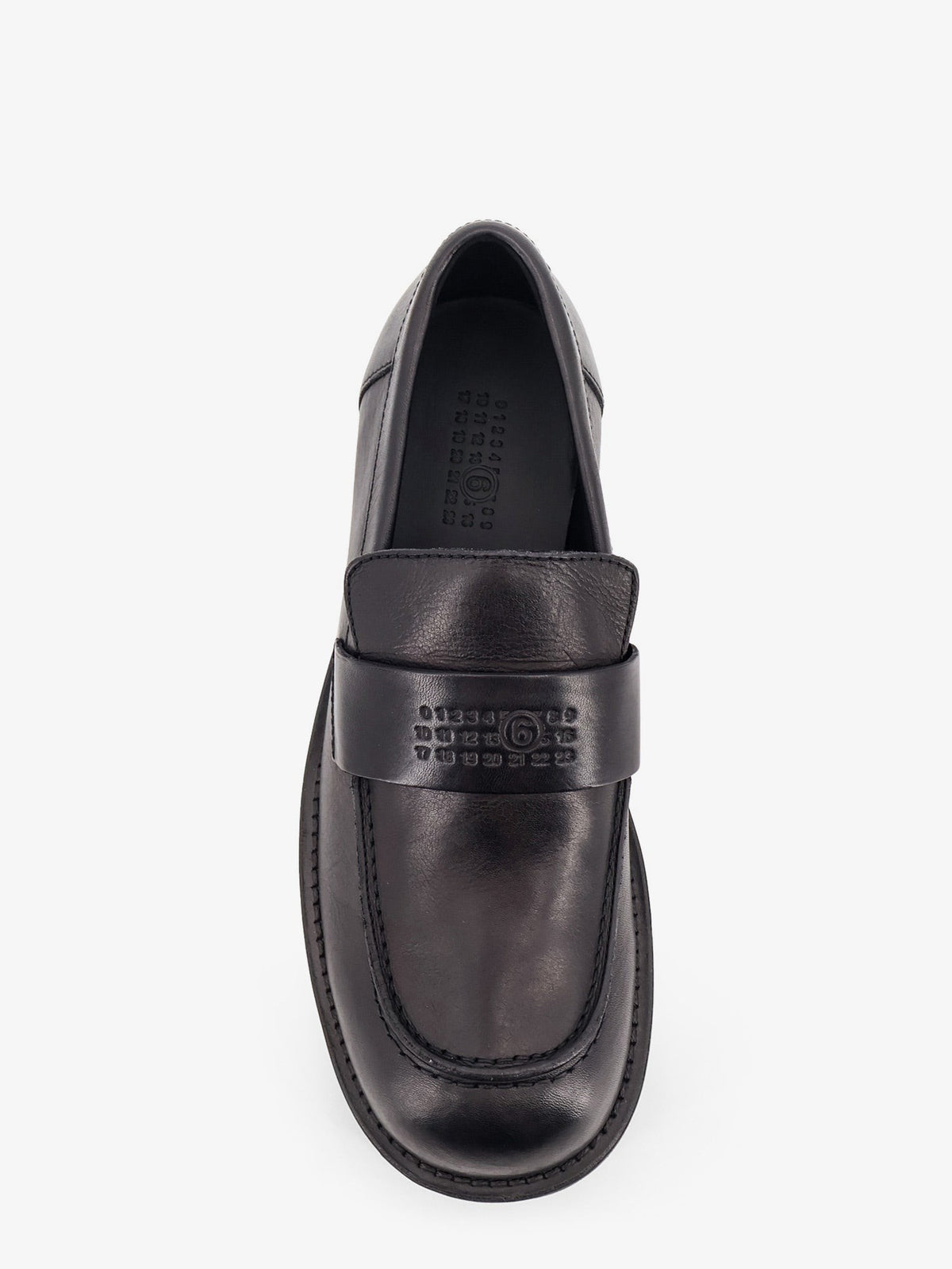 MM6 Maison Margiela Men's Leather Loafers Black