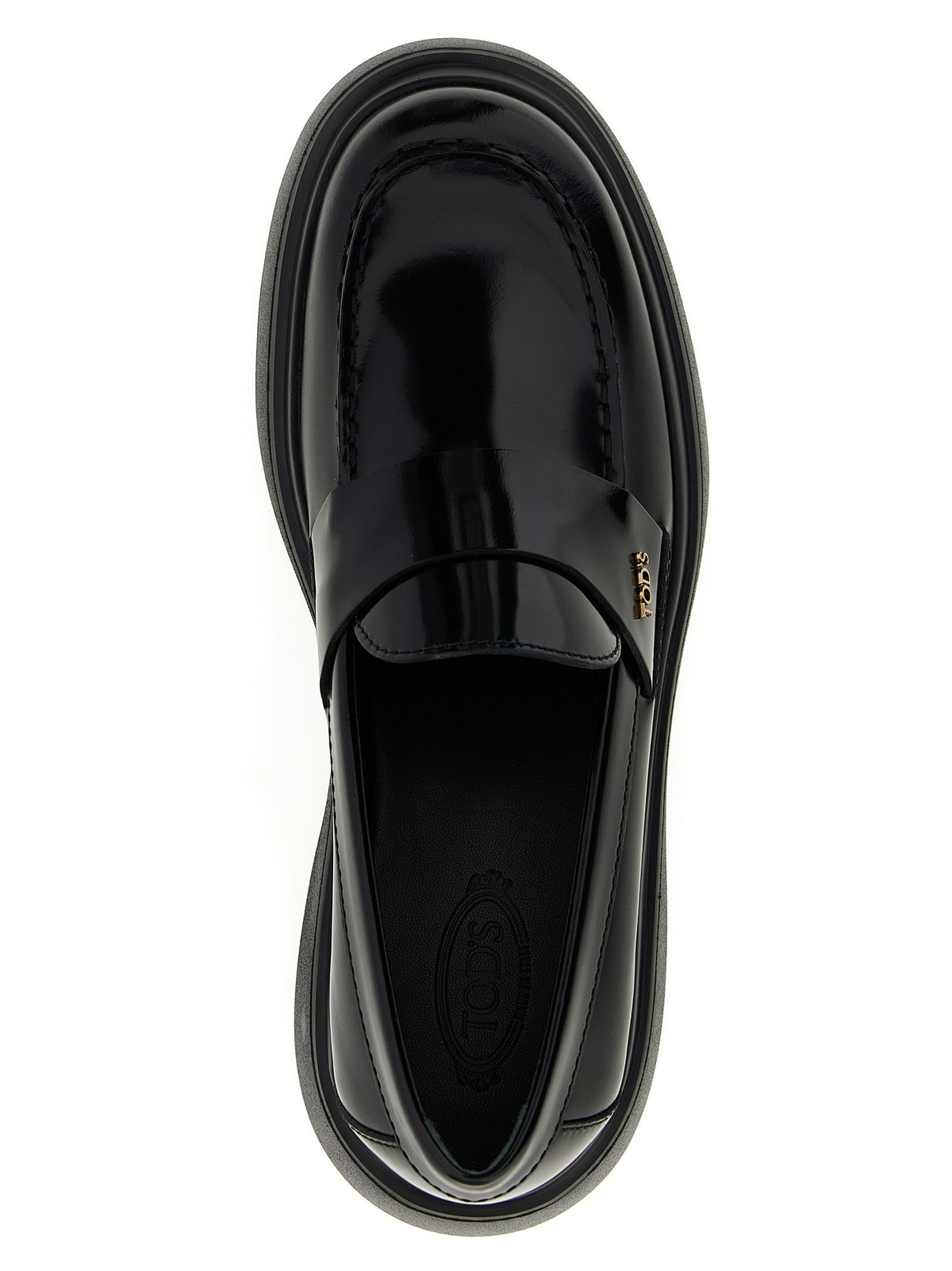 Tod's Leather Loafers Black