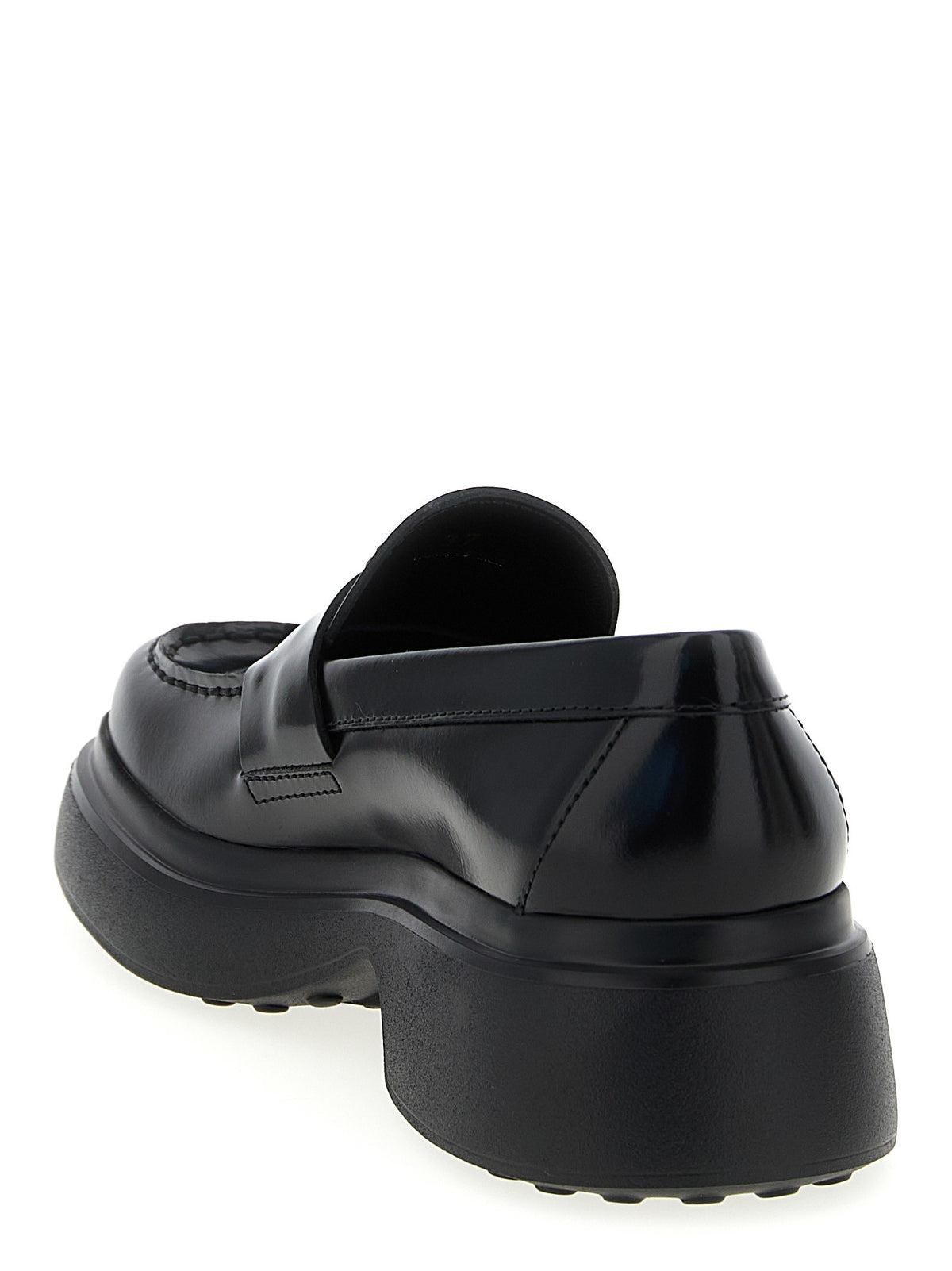 Tod's Leather Loafers Black