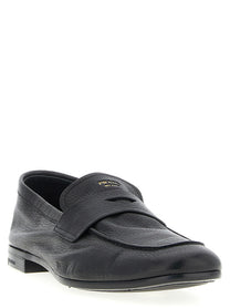 PRADA Leather Loafers Black