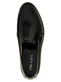 PRADA Leather Loafers Black