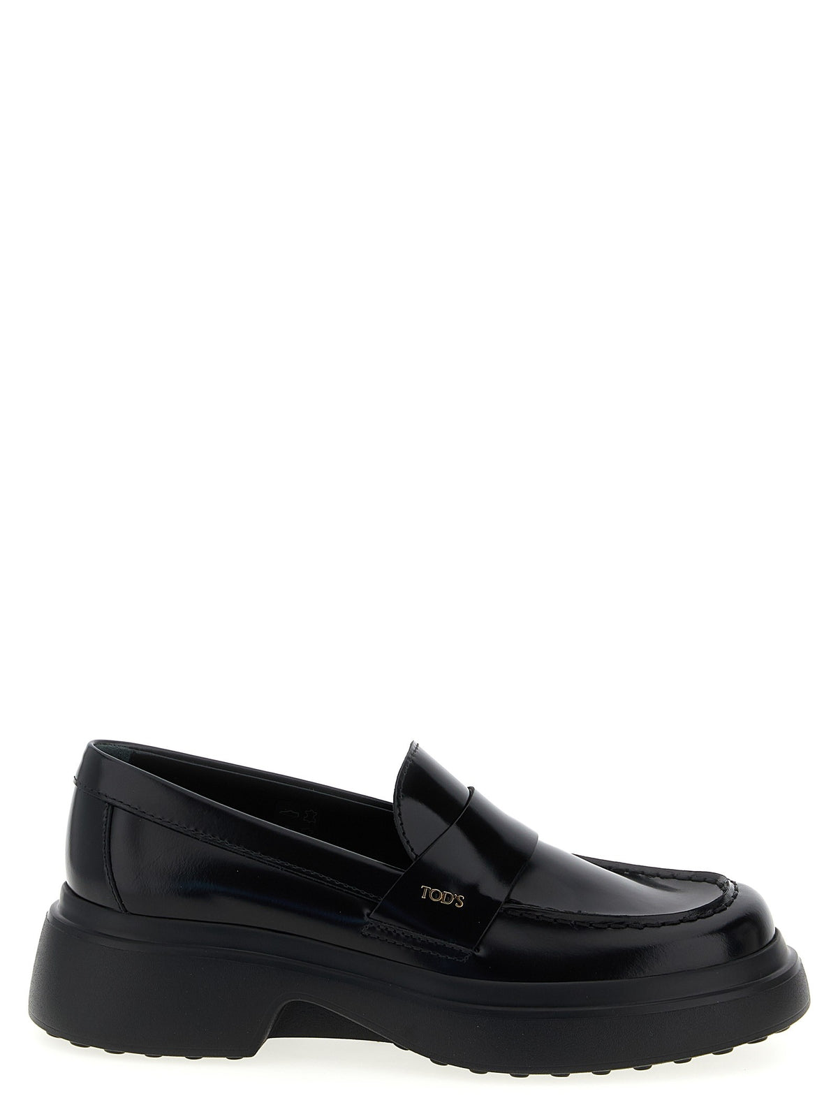 Tod's Leather Loafers Black