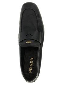 PRADA Leather Loafers Black