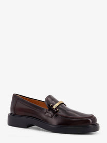 Tod's Women's Leather Loafers Red
