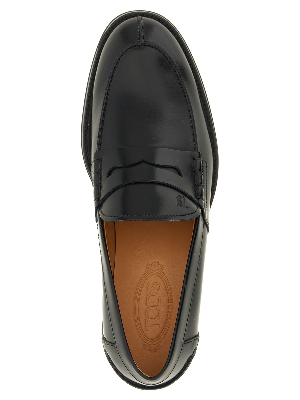 Tod's Leather Loafers Black
