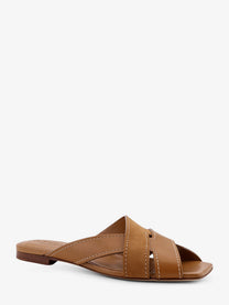 Tod's Women's Suede Leather Sandals Beige
