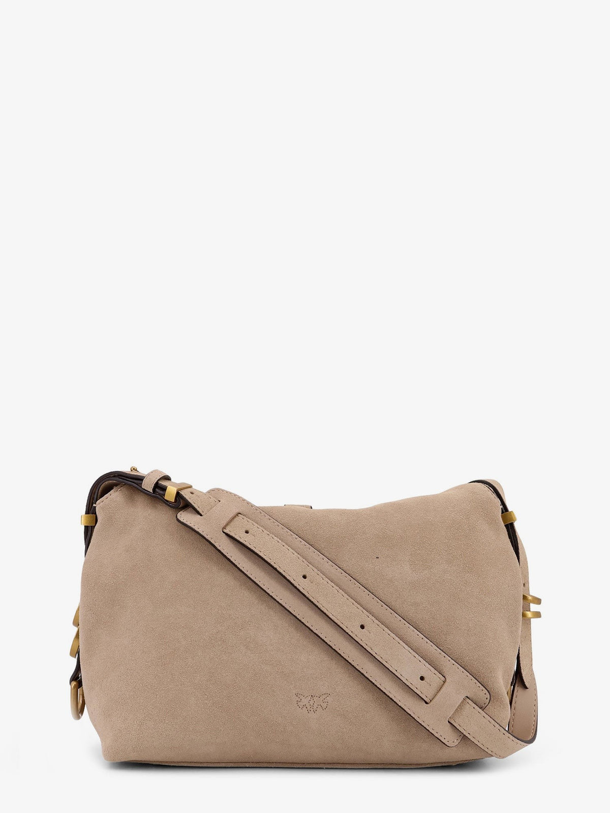 Pinko Women's Leather Shoulder Bag Beige