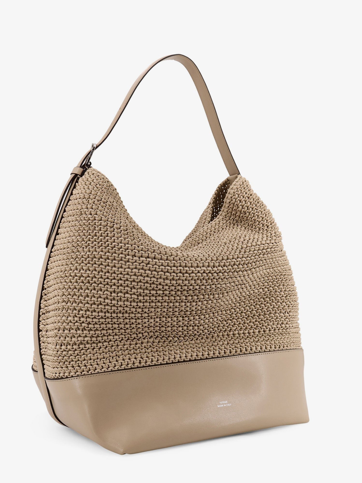 Toteme Women's Leather Shoulder Bag Beige