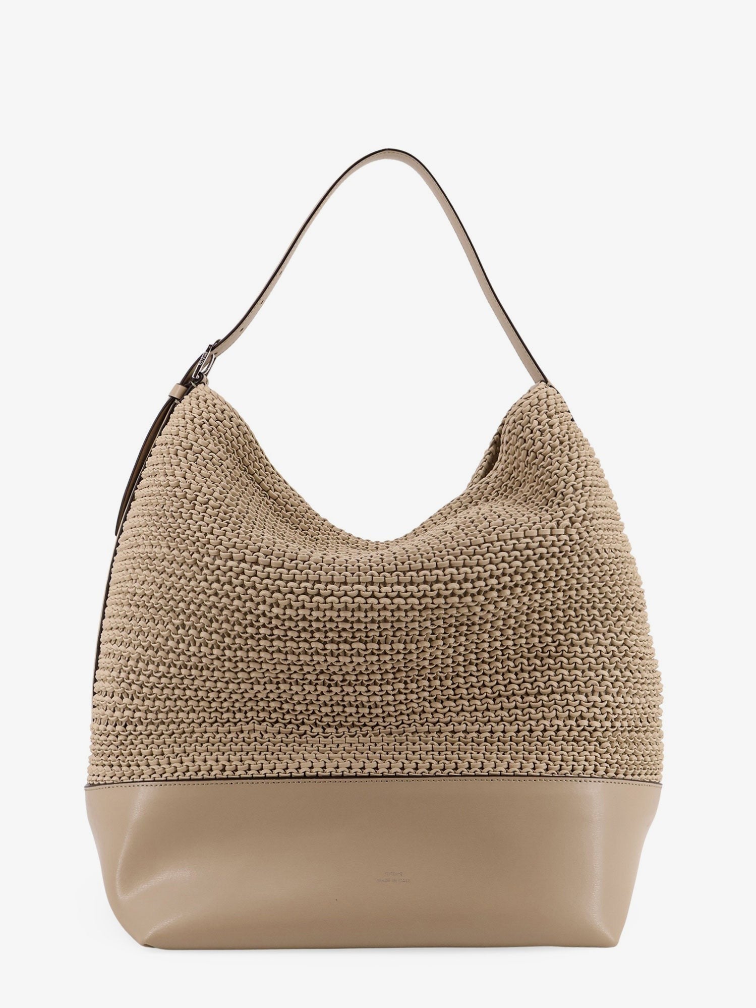 Toteme Women's Leather Shoulder Bag Beige