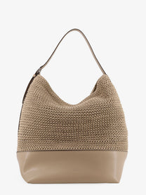 Toteme Women's Leather Shoulder Bag Beige