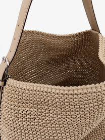Toteme Women's Leather Shoulder Bag Beige