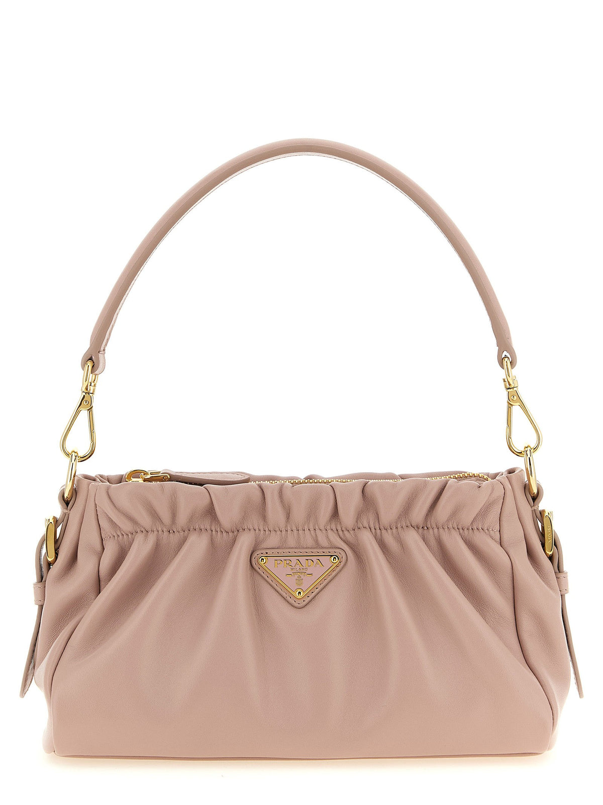 PRADA Leather Shoulder Bag Blue