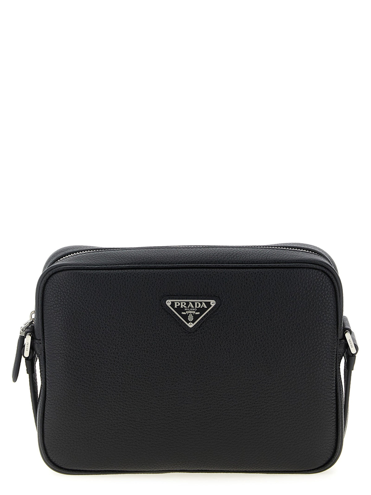 PRADA Leather Shoulder Strap Black