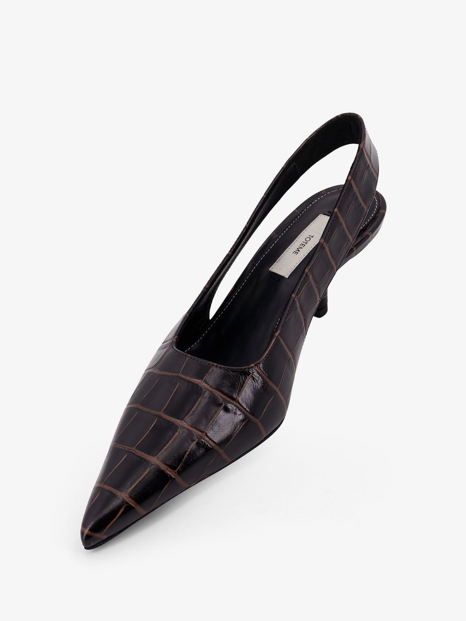 Toteme Women's Leather Slingback Pumps Brown