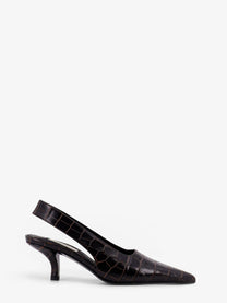 Toteme Women's Leather Slingback Pumps Brown