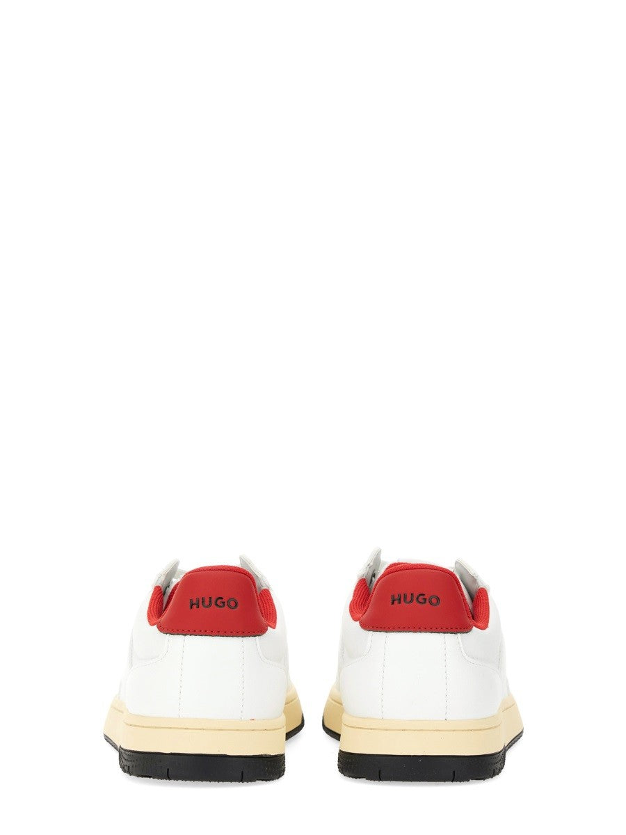 HUGO BOSS Men's Leather Sneaker White
