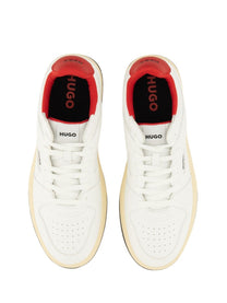 HUGO BOSS Men's Leather Sneaker White