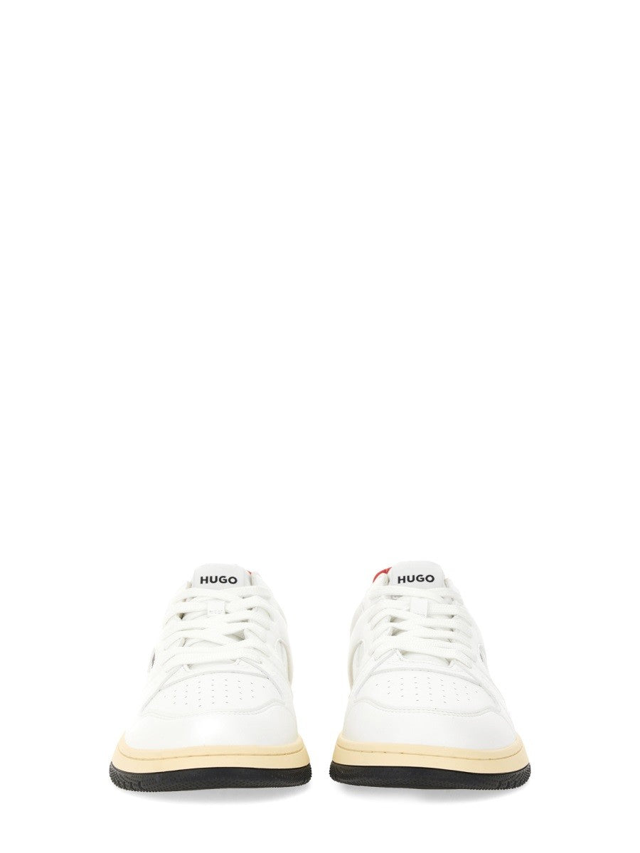 HUGO BOSS Men's Leather Sneaker White