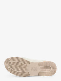 Brunello Cucinelli Men's Deer and Suede Sneakers Beige