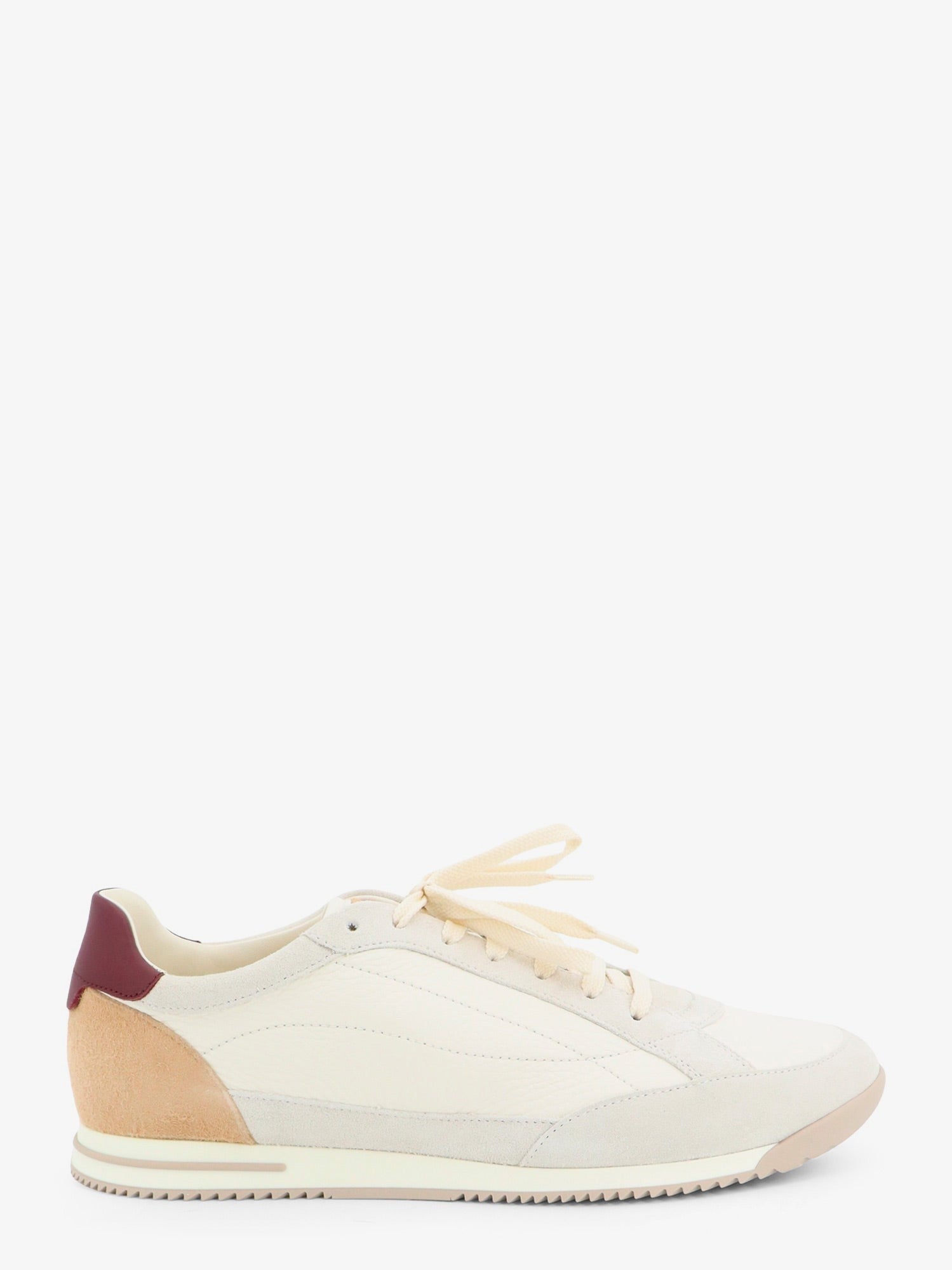 Brunello Cucinelli Men's Deer and Suede Sneakers Beige