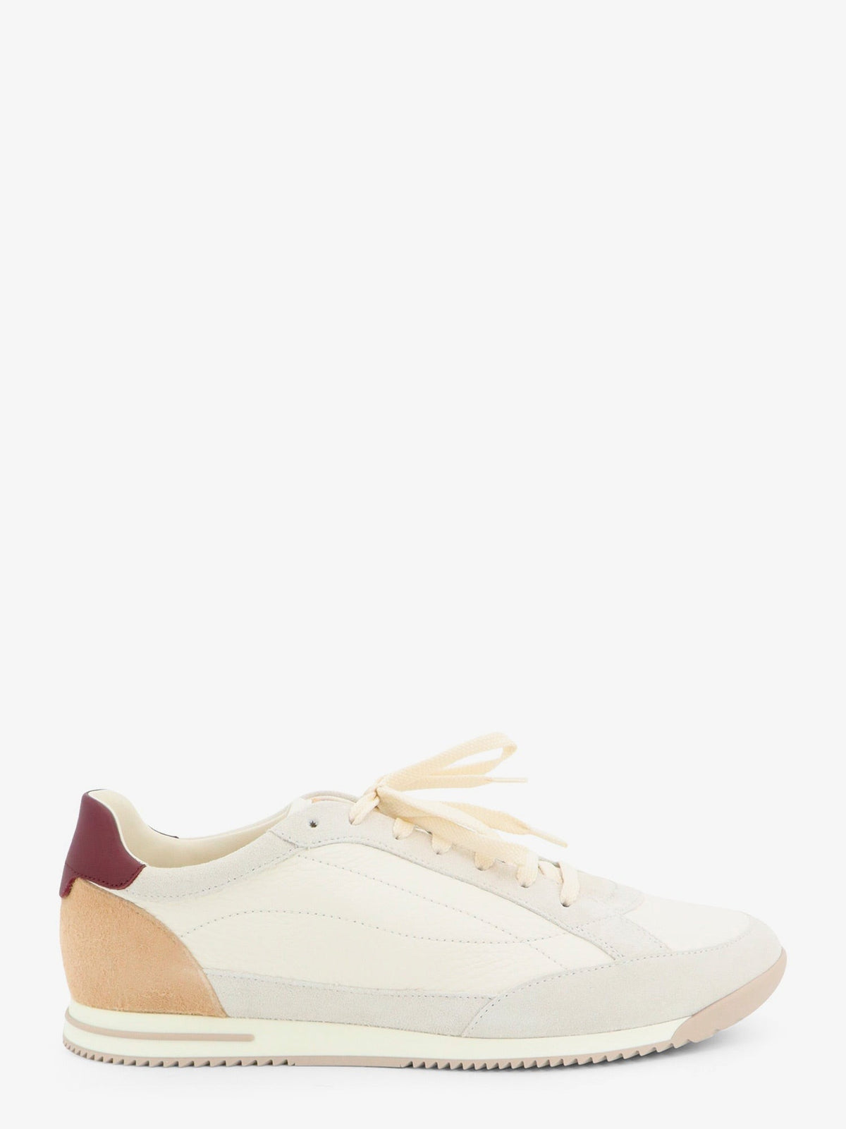 Brunello Cucinelli Men's Leather Sneakers White
