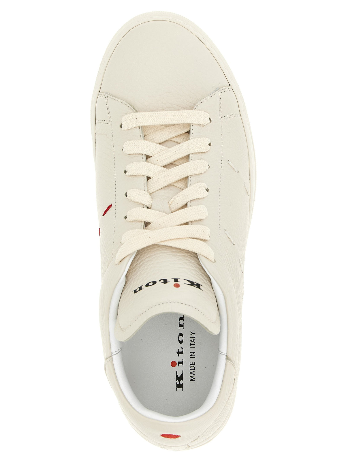 Kiton Leather Sneakers White