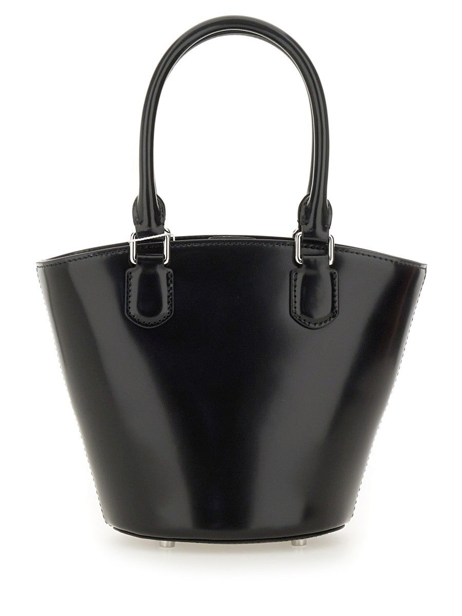 self-portrait Women's Leather Tote Bag Black