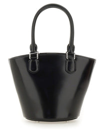 self-portrait Women's Leather Tote Bag Black