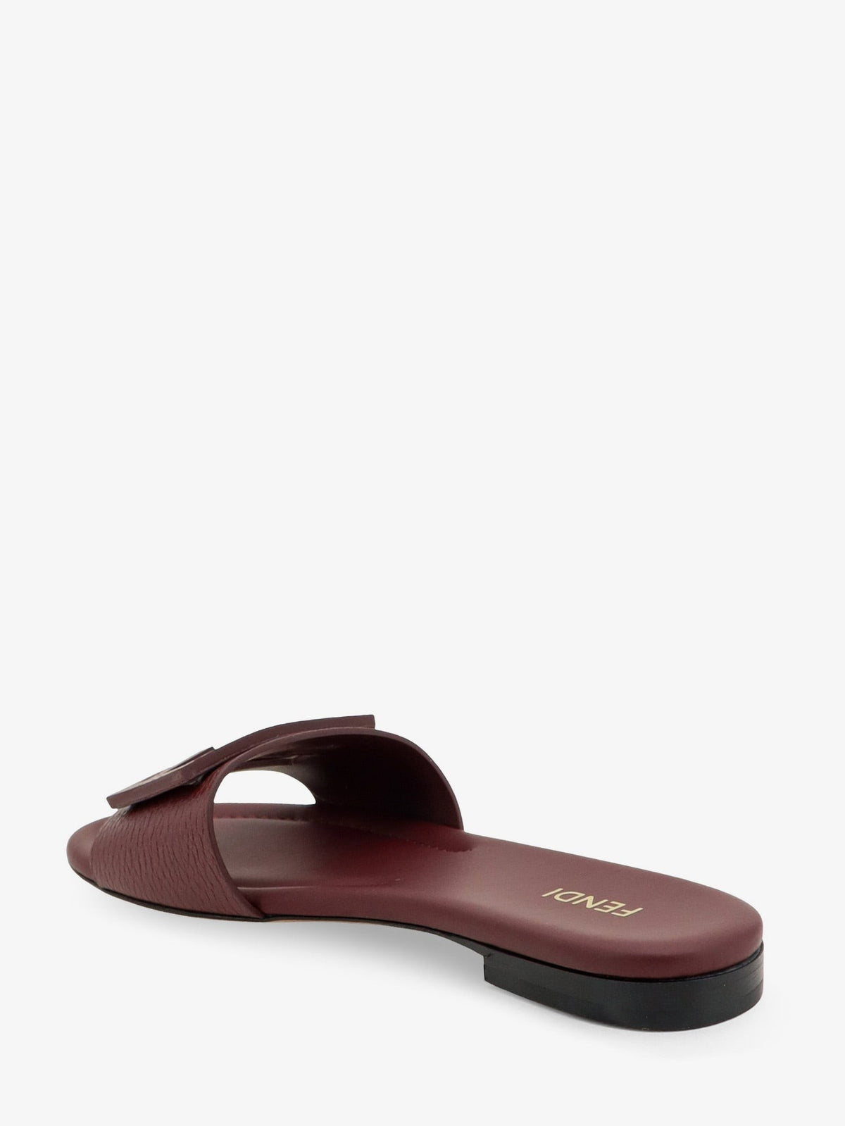 Fendi Women's Leather Tube Sandals Red