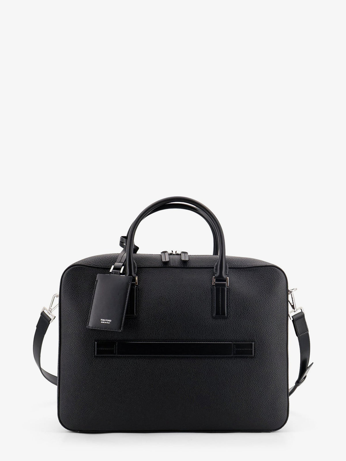 Tom Ford Men's Leather Work Bag Black