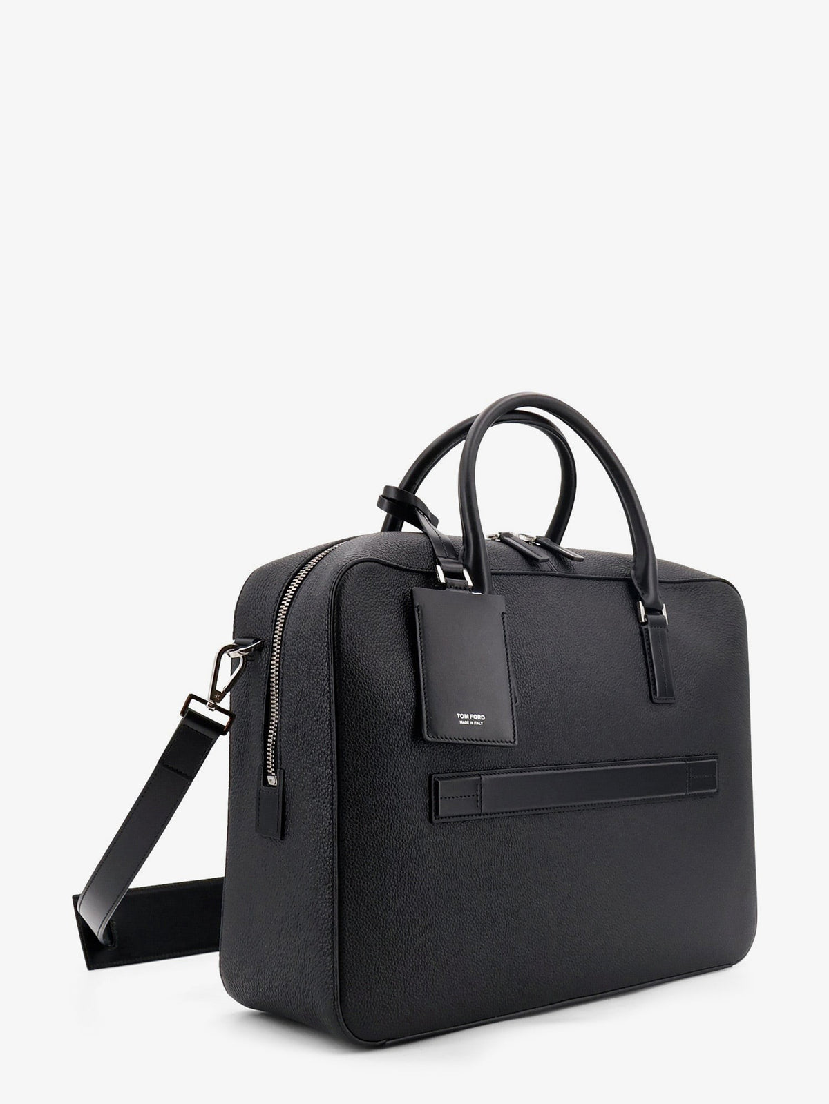 Tom Ford Men's Leather Work Bag Black