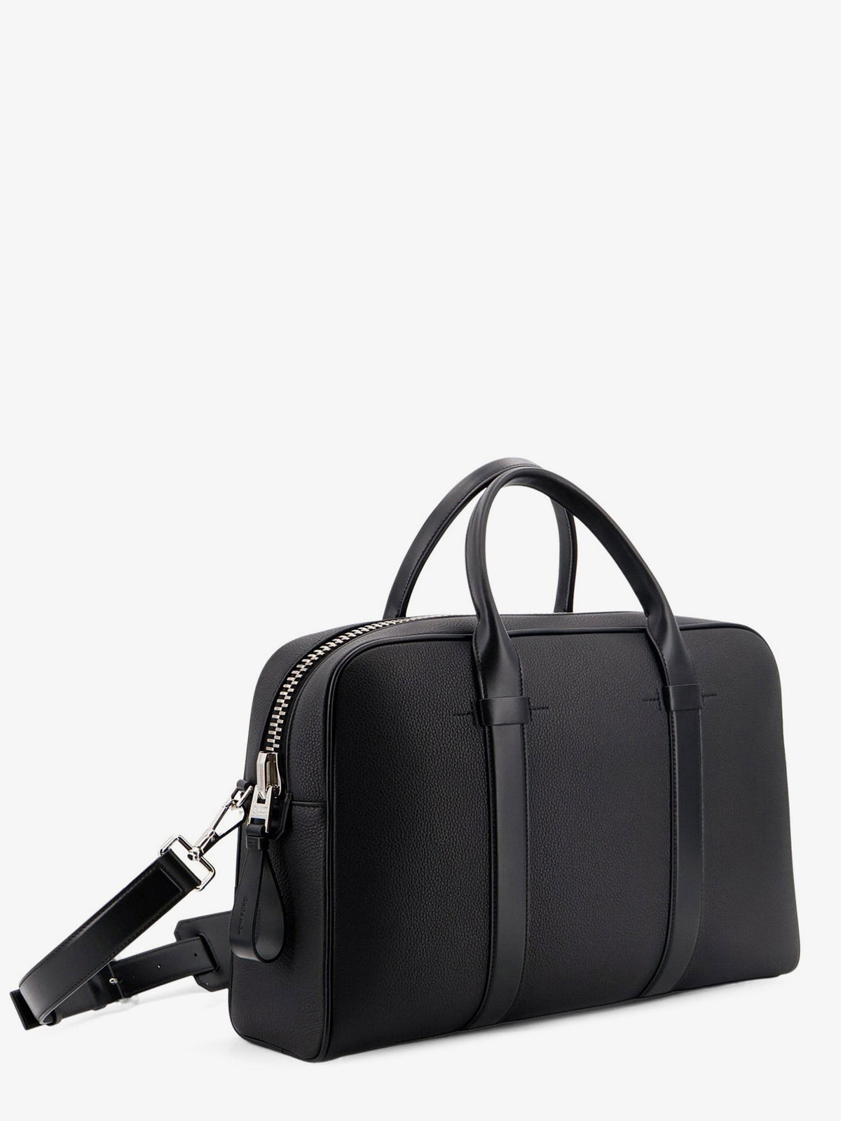 Tom Ford Men's Leather Work Bag Black