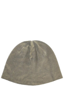 Our legacy men’s cap green soft olive green beanie made of textured fabric with subtle vertical stitching at the top