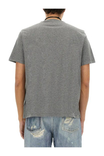 Our legacy men’s cotton shirt grey is a gray heathered cotton t-shirt with a simple crew neck and short sleeves