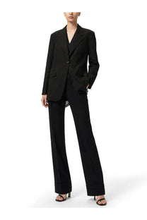 Our Legacy women’s reversible black tailored blazer with single button closure and flap pockets