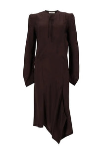 Lemaire Women's Abito Con Pieghe Brown