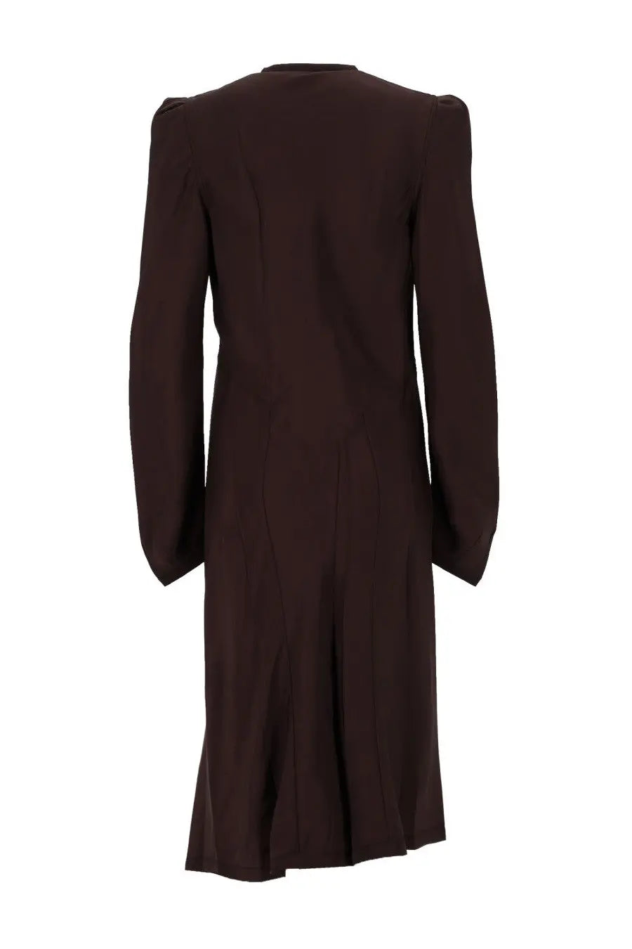 Lemaire Women's Abito Con Pieghe Brown