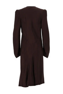 Lemaire Women's Abito Con Pieghe Brown