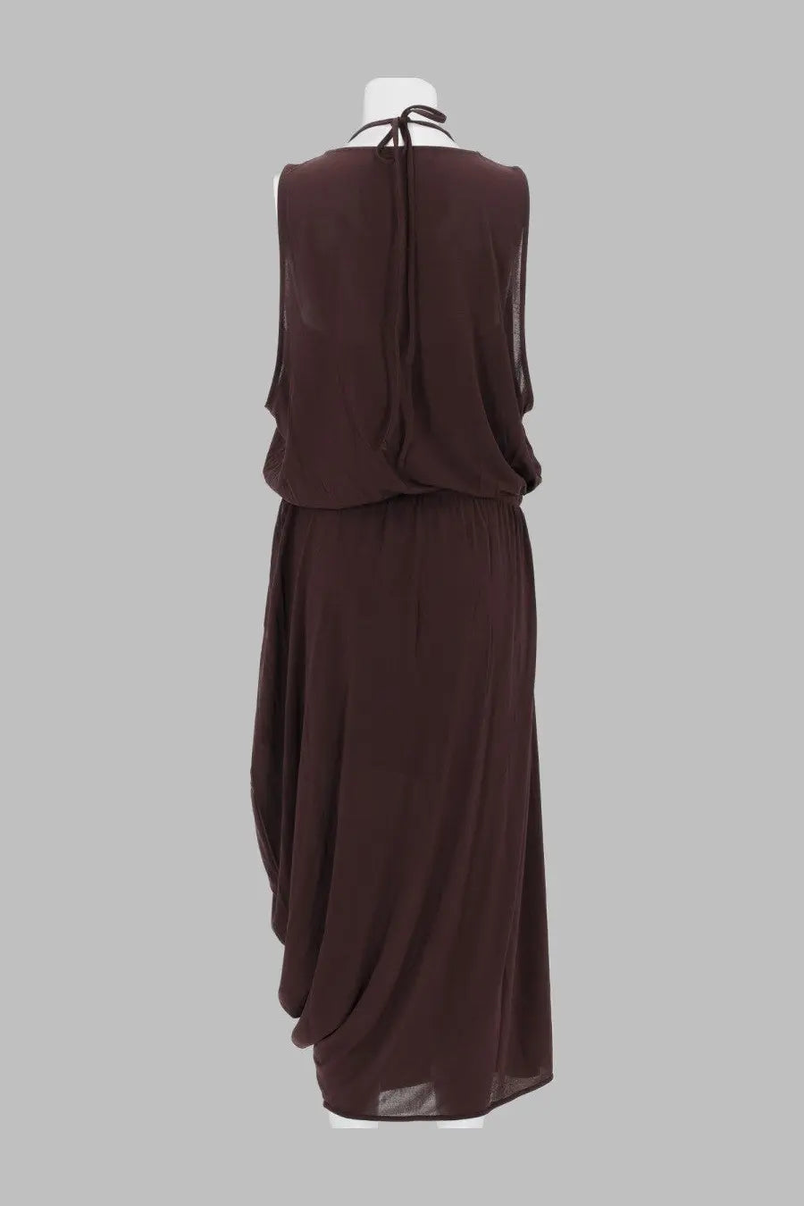 Lemaire Women's Abito Drappeggiato Doppio Strato Brown