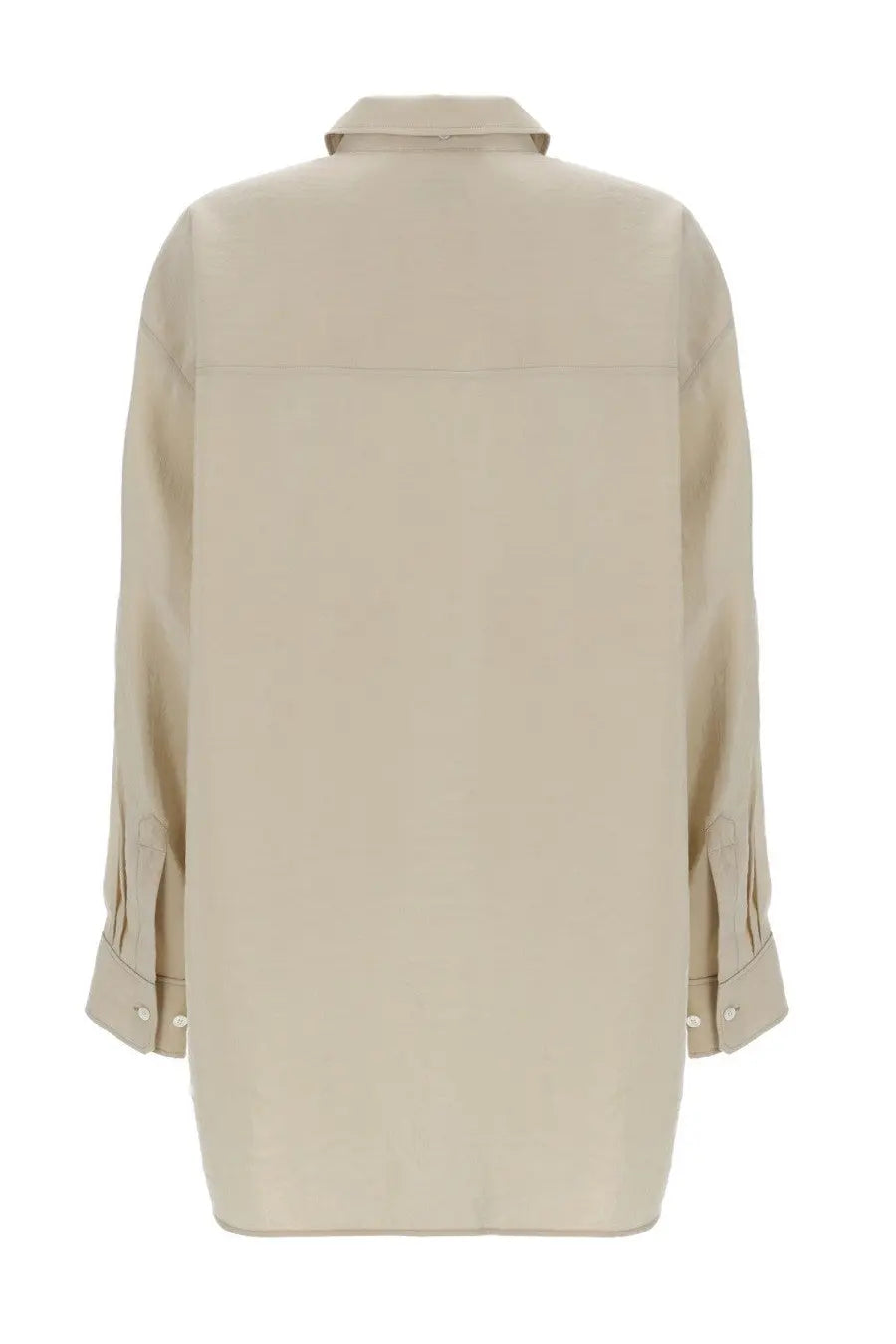 Lemaire Women's Camicia Lunga Con Cravatta Beige
