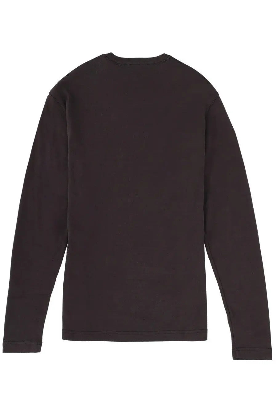 Black long-sleeved crewneck sweatshirt made of cotton for women by lemaire in grey color