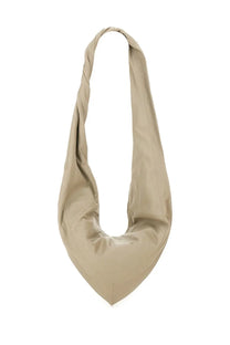 Lemaire women’s small scarf bag beige with a twisted strap and clean minimalist design in structured leather