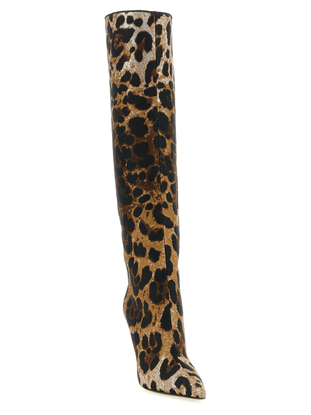 Dolce &amp; Gabbana Leo Jacquard Boots Gold