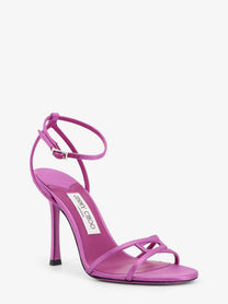Jimmy Choo Women's Leo Satin Sandals Purple