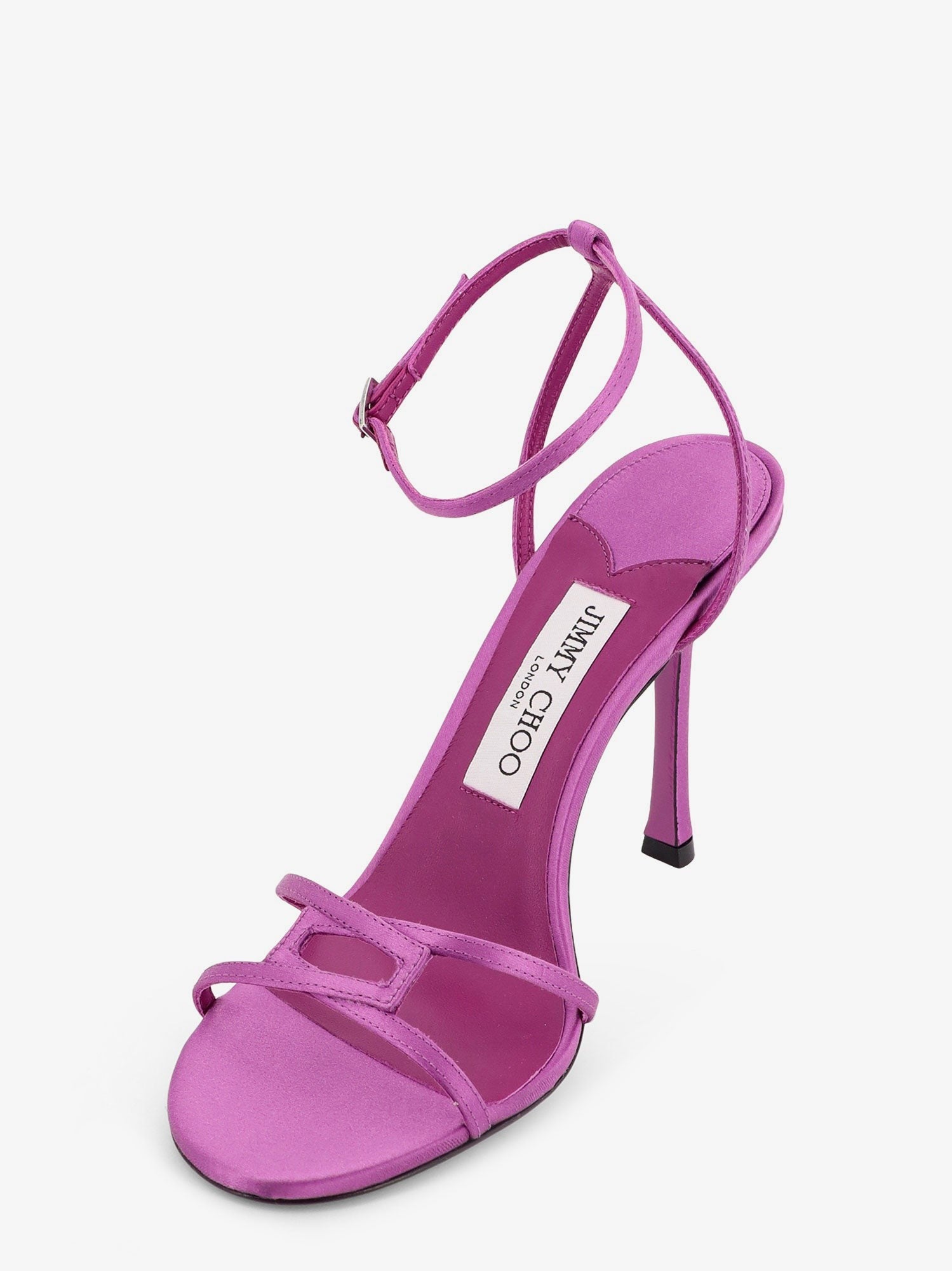 Jimmy Choo Women's Leo Satin Sandals Purple