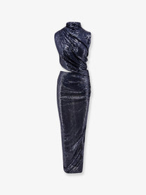 Amazuìn Women's Leo Stretch Tulle Dress Blue