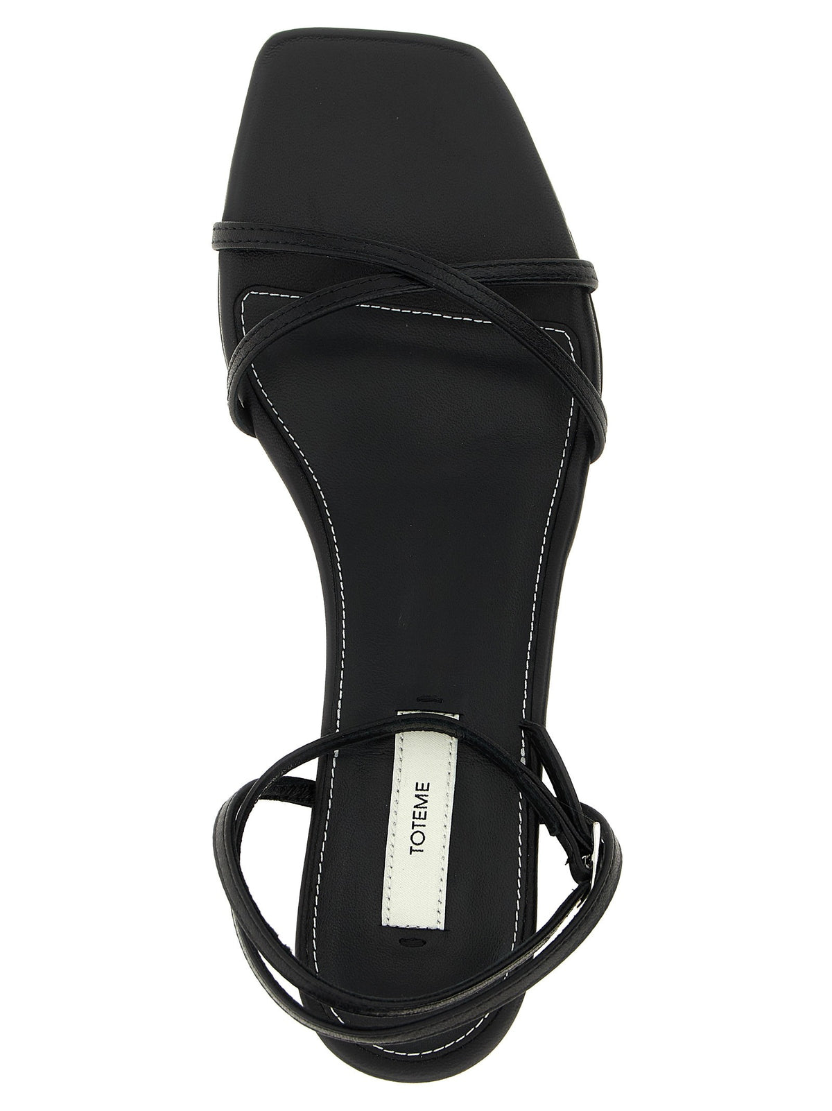 Toteme Letaher Crossover Sandals Black